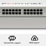 Fortinet FortiSwitch 124F Yönetilebilir Gigabit Ethernet Switch 24 Port + 4 SFP